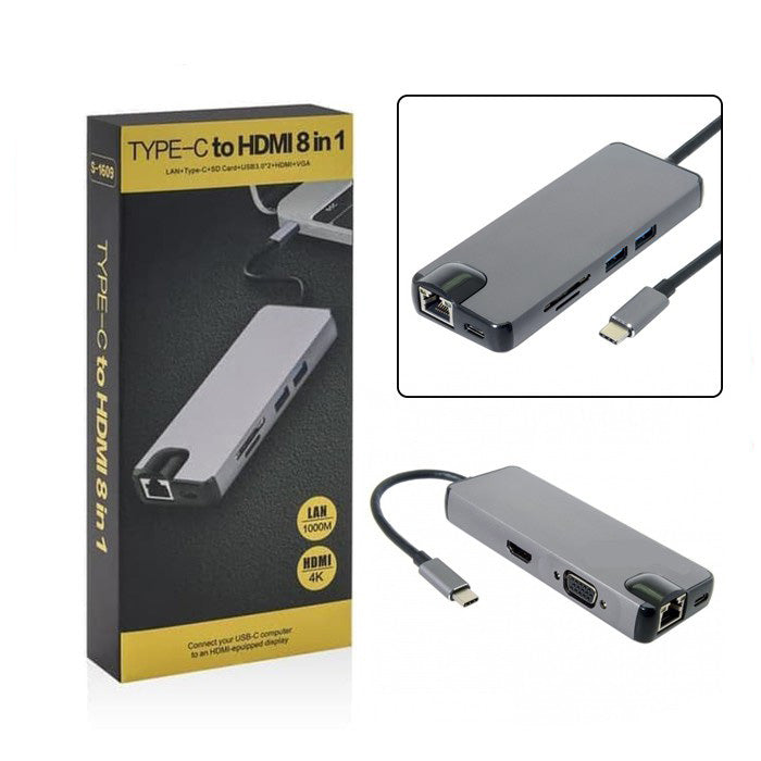 USB-C 8-in-1 Hub
