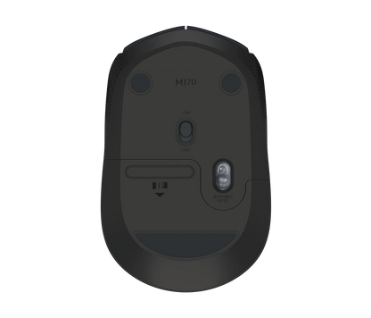 logitech m171 wireless mouse bottom view
