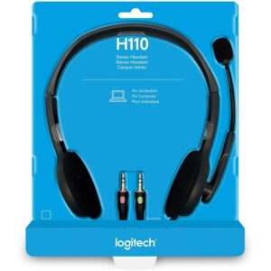 Logitech H110 Stereo Headset – Grey