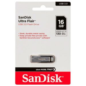 SanDisk Ultra Flair 16GB USB 3.0 130 MB/s Flash Drive