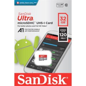 SanDisk Ultra 32GB Micro SD Card SDXC A1 UHS-I 120MB/s Mobile Phone TF Memory Card (SDSQUA4-032G-GN6MN)