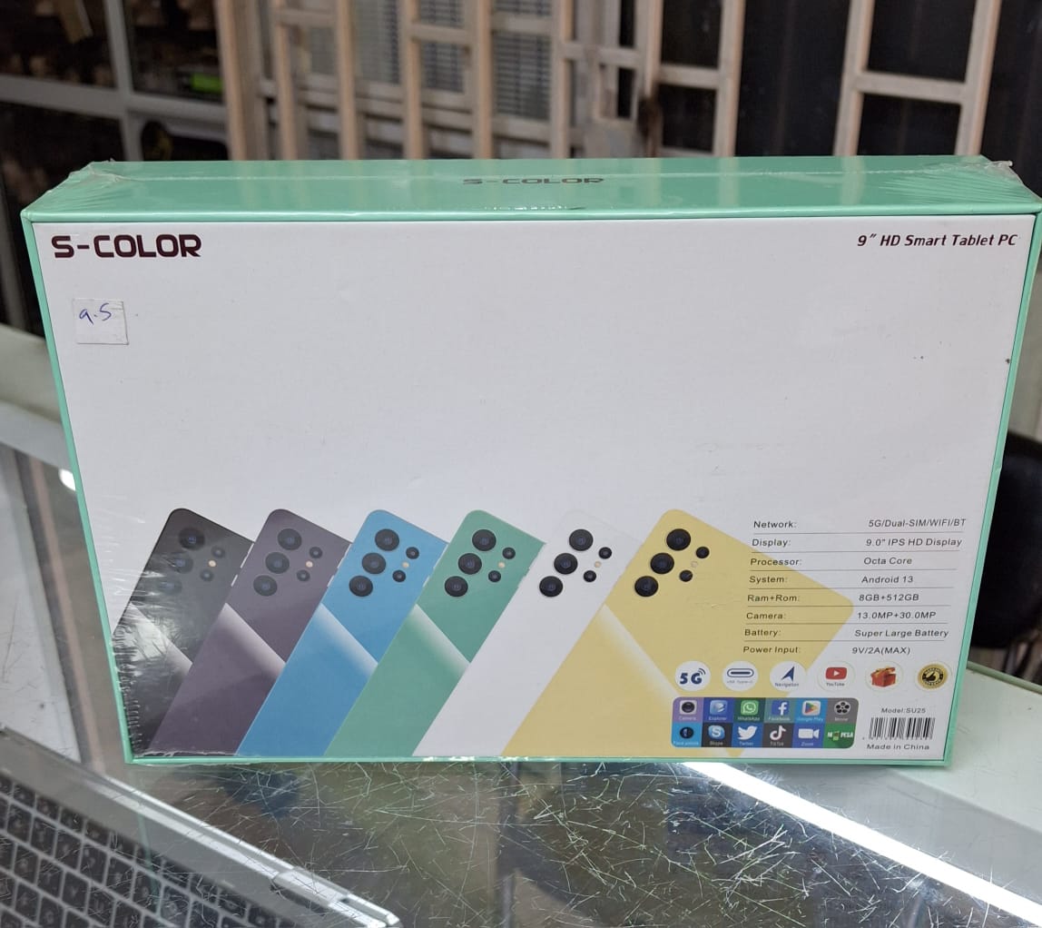 kids tablet S-COLOR SU25, 9'' Inch Smart Tablet PC, Wireless Keyboard With Mouse, 5G Tablet Pc , 8GB +512GB - Image 4